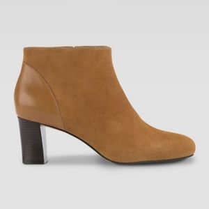 Cole Haan Miriam Camel Suede & Leather Boots
